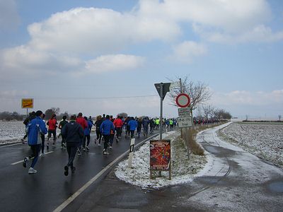 Auf der B427 Richtung Minfeld