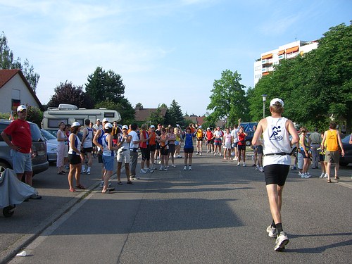 Fidelitas Nachtlauf 2006 - Grtzingen, erste Wechselstelle