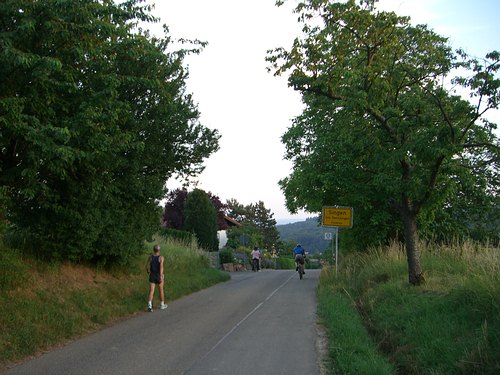 Fidelitas Nachtlauf 2006 - Ortsschild Singen