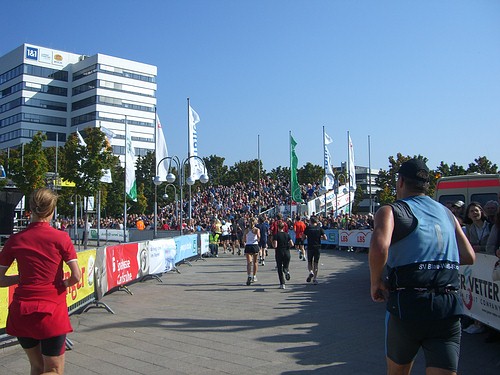 Der Zieleinlauf bei der Europahalle