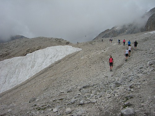 6. Zugspitz-Extremberglauf: Schneereste