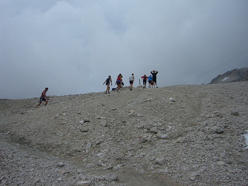 6. Zugspitz-Extremberglauf: Nebel zieht auf