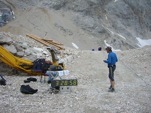6. Zugspitz-Extremberglauf: Zeitnahme beim Sonnalpin