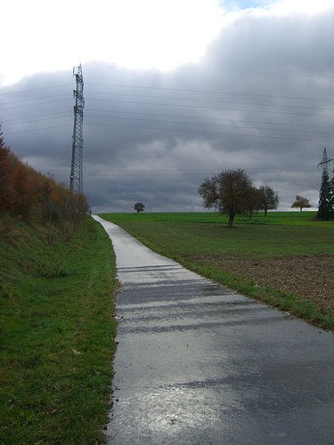 Entlang der Autobahn